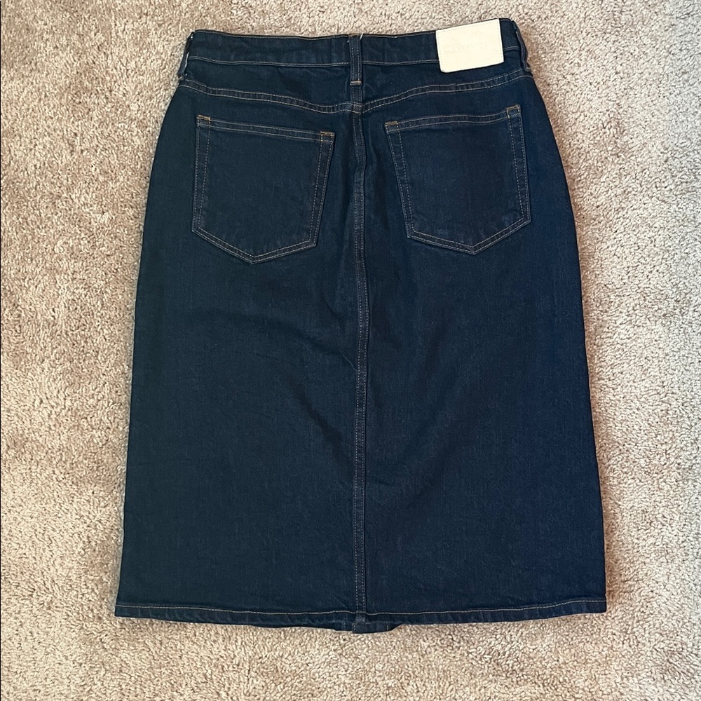Everlane Denim Pencil Skirt - Picture 5 of 8